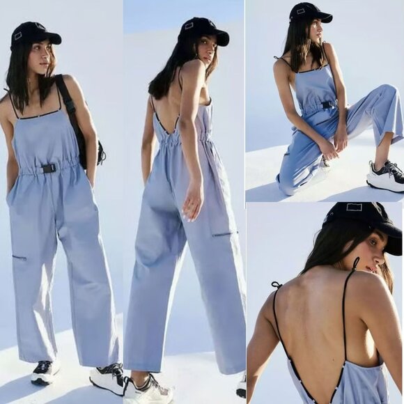 FP Movement Blue Star Player Jumpsuit Size Small 26801 - Picture 1 of 10